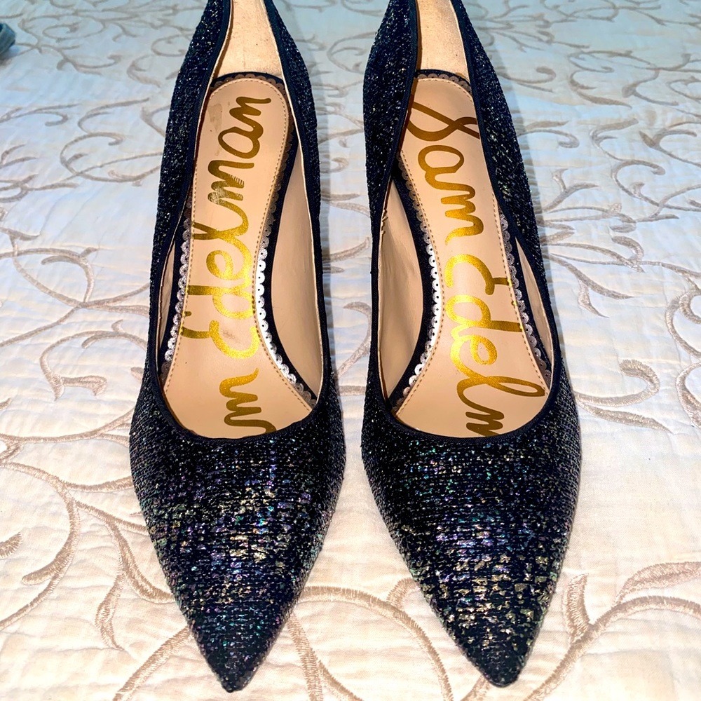 Sam Edelman pumps pointed toe multicolor sparkles size 8.5